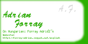 adrian forray business card